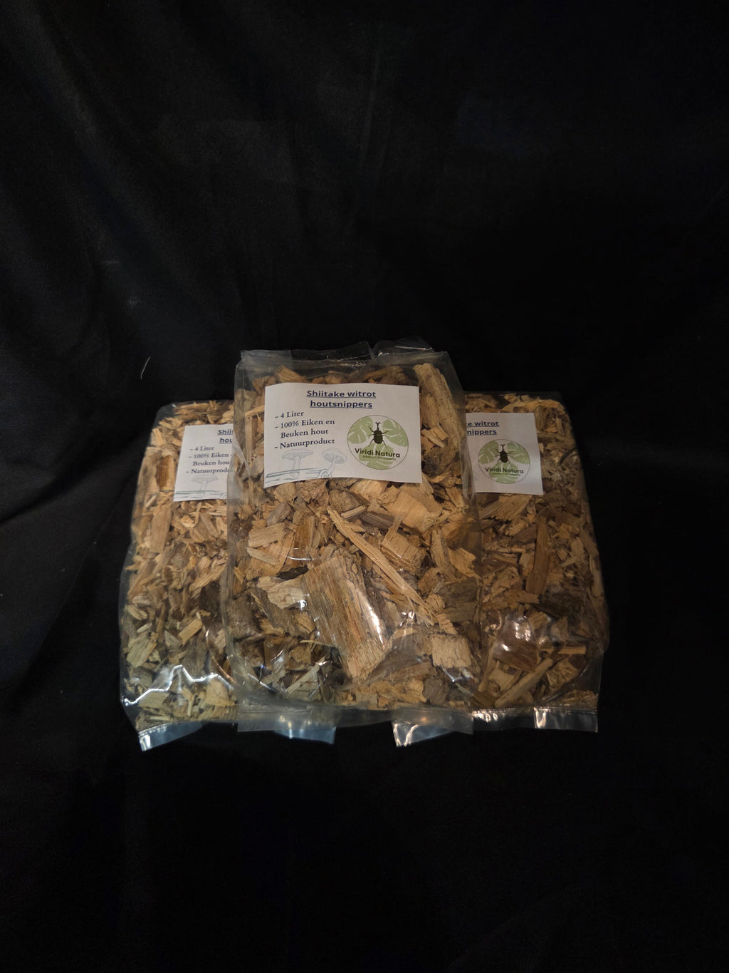 Shiitake-Weißfäule-Holzspäne, 4-Liter-Säcke